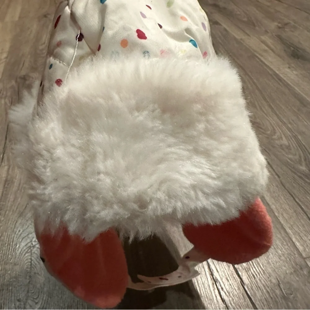 New SWISS TECH GIRLS Bright Multicolor Lined Polka Dot Trapper Hat Faux Fur